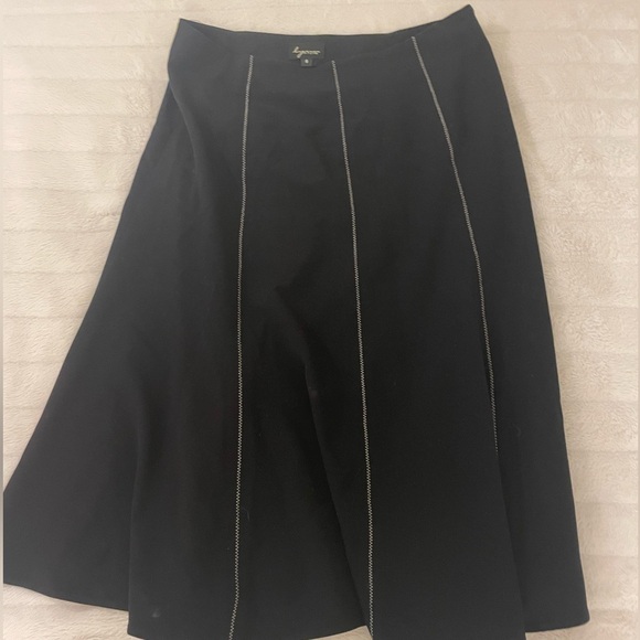 Stitched black maxi skirt - Picture 1 of 3
